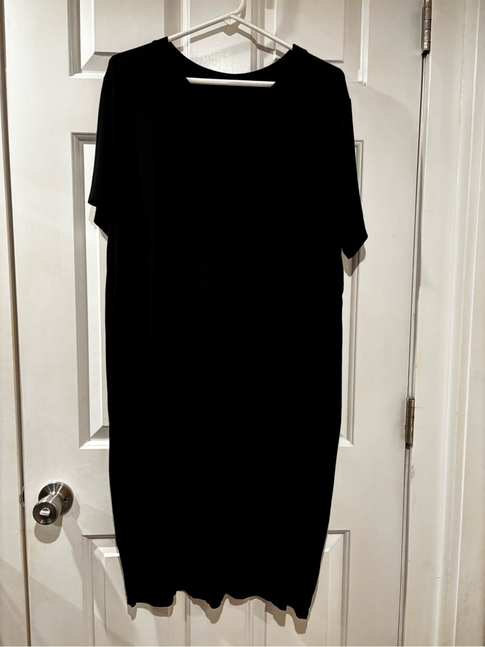 torrid Black Short Sleeve Midi Dress - Simple Crew Neck